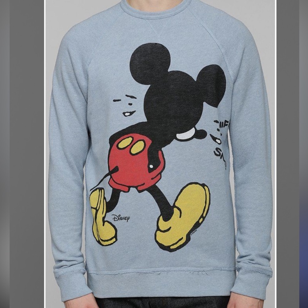 Junk Food Disney Crewneck Sweatshirt Size Large